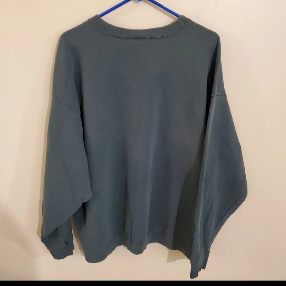 Vintage 90s y2k Nike sweatshirt green xxl usa - Picture 3 of 4